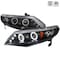 Spec-D Tuning 06-11 Honda Civic Halo LED Projector Black, 2LHP-CV064JM-TM 2LHP-CV064JM-TM - alternate 1